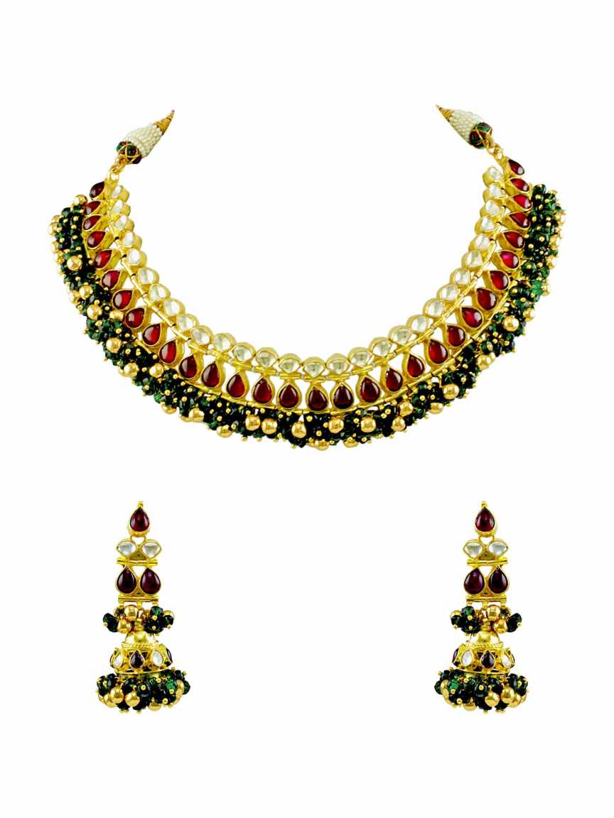 kundan-necklace_earring-NLKU15107MGHG