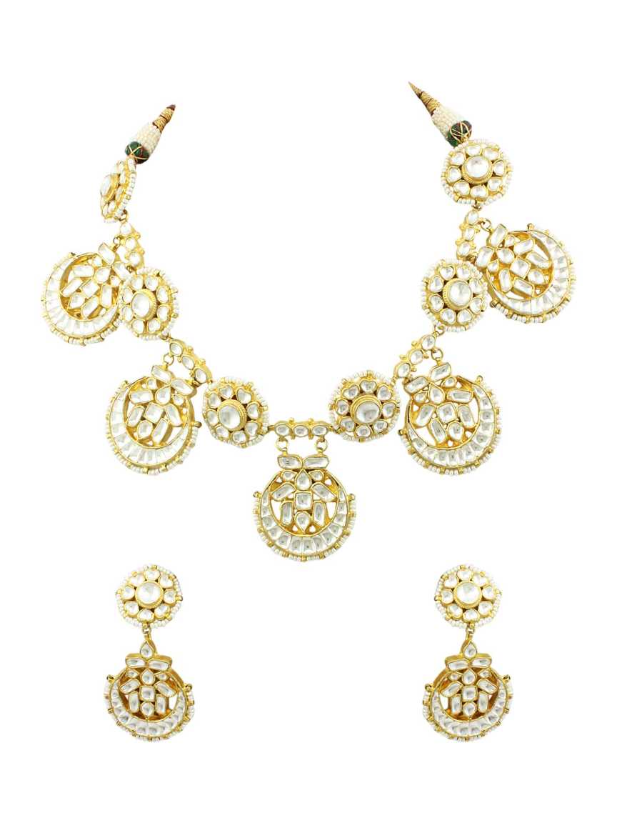 NECKLACE EARRING in JADAU KUNDAN Style | Design - 15126