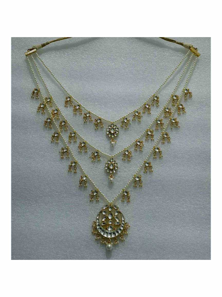 NECKLACE EARRING in JADAU KUNDAN Style | Design - 15193