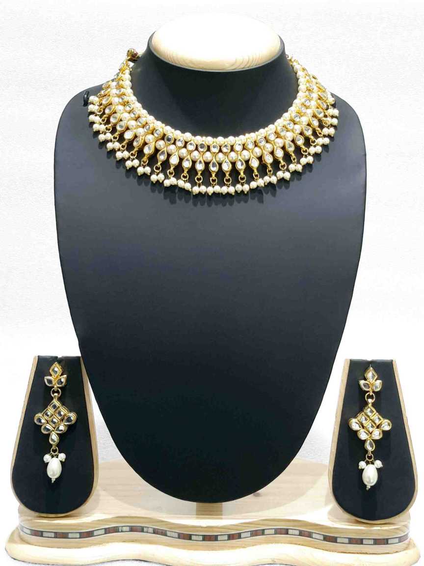 NECKLACE EARRING in JADAU KUNDAN Style | Design - 15219