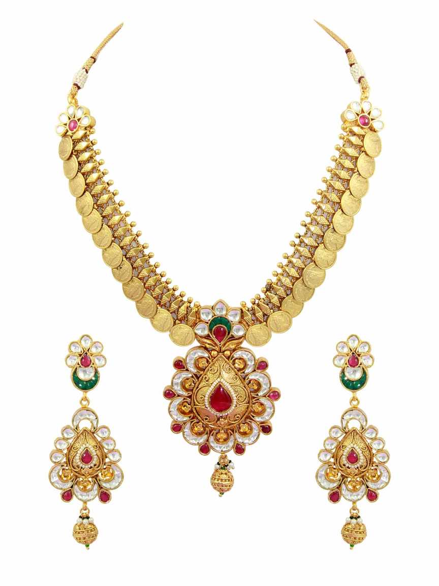 kundan-necklace_earring-NLKU15557REHG