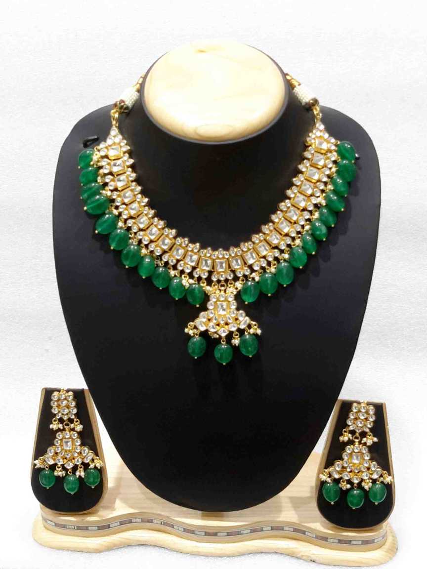 NECKLACE EARRING in JADAU KUNDAN Style | Design - 15780
