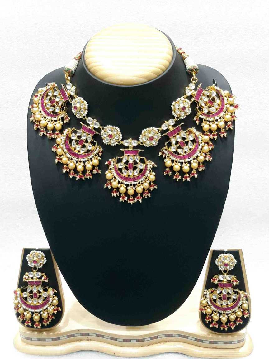 NECKLACE EARRING in JADAU KUNDAN Style | Design - 15813