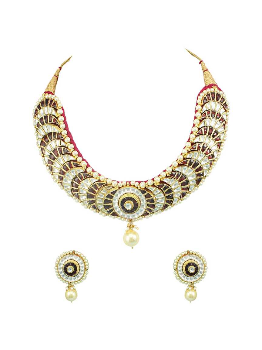 NECKLACE EARRING in JADAU KUNDAN Style | Design - 16319