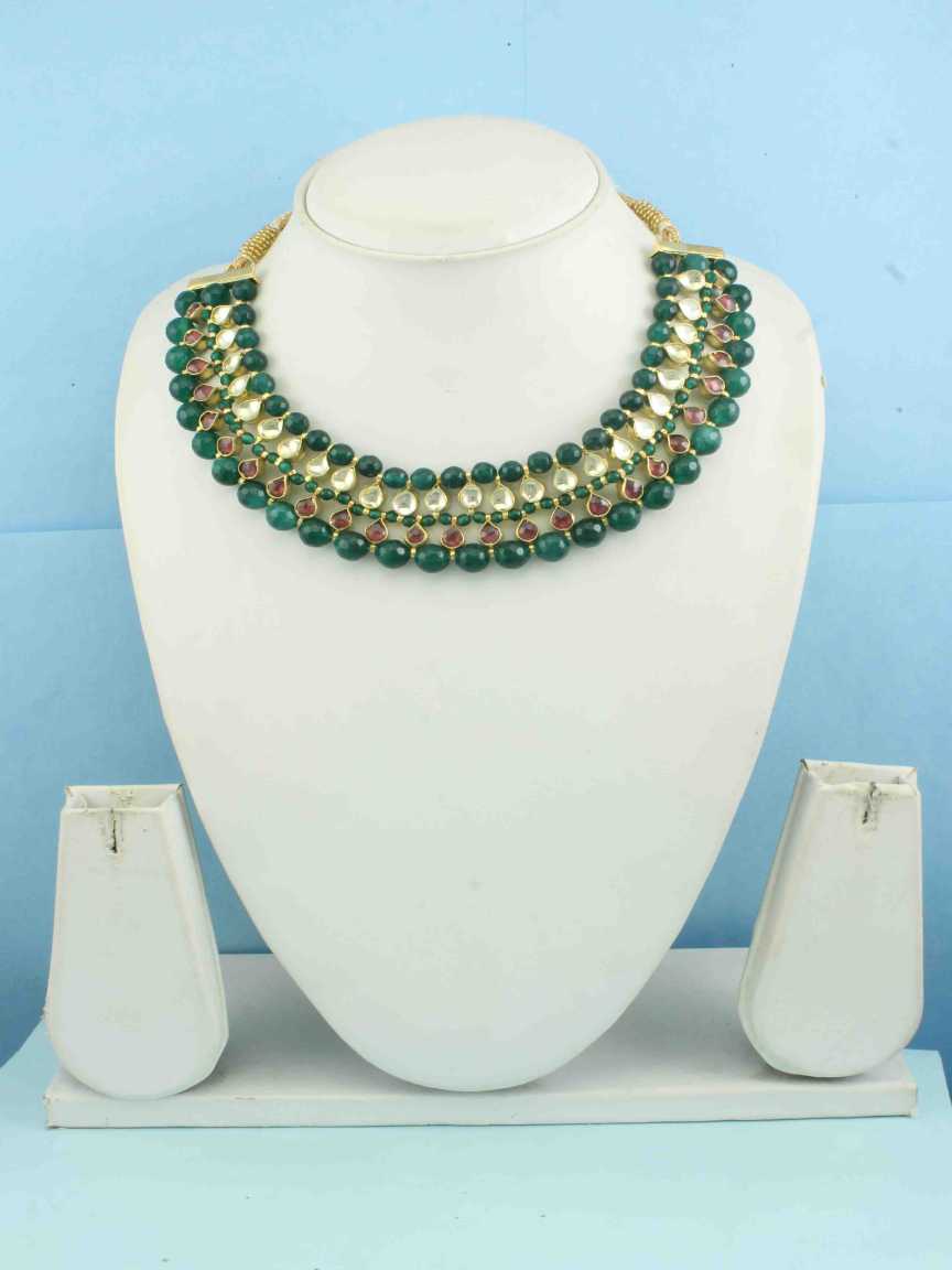 NECKLACE EARRING in JADAU KUNDAN Style | Design - 16358