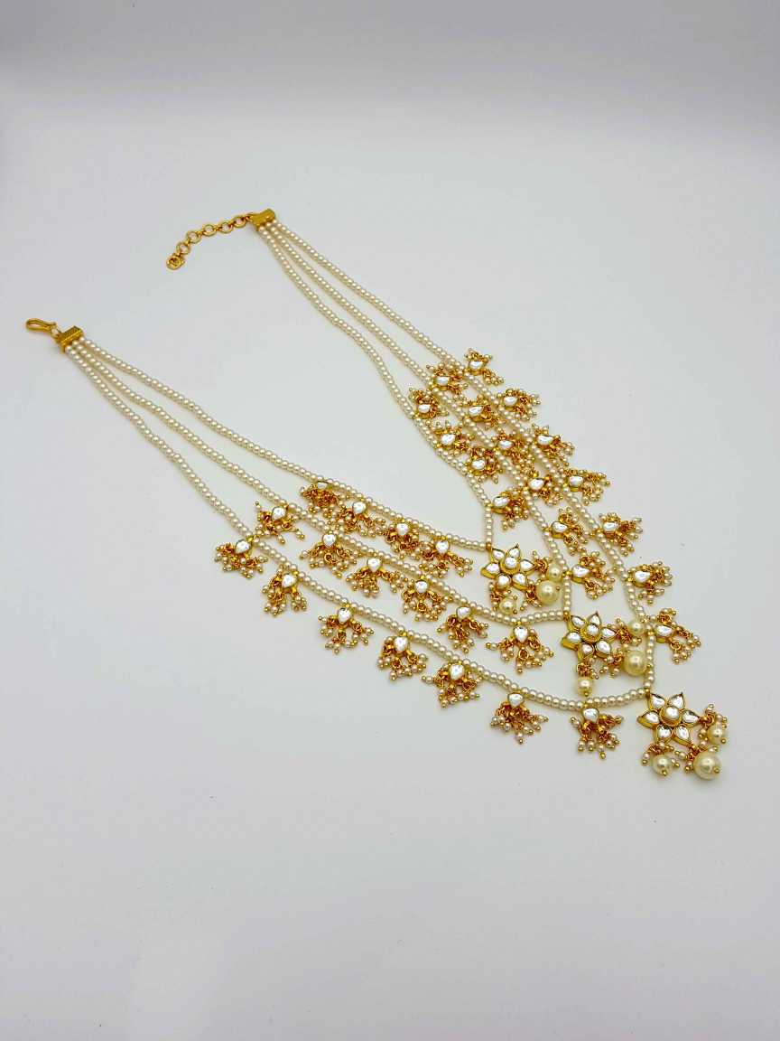 NECKLACE EARRING in JADAU KUNDAN Style | Design - 17584