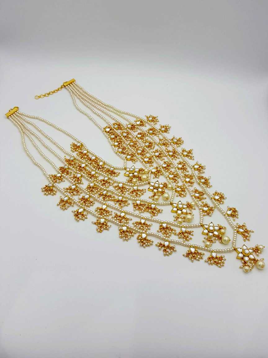 NECKLACE EARRING in JADAU KUNDAN Style | Design - 17585