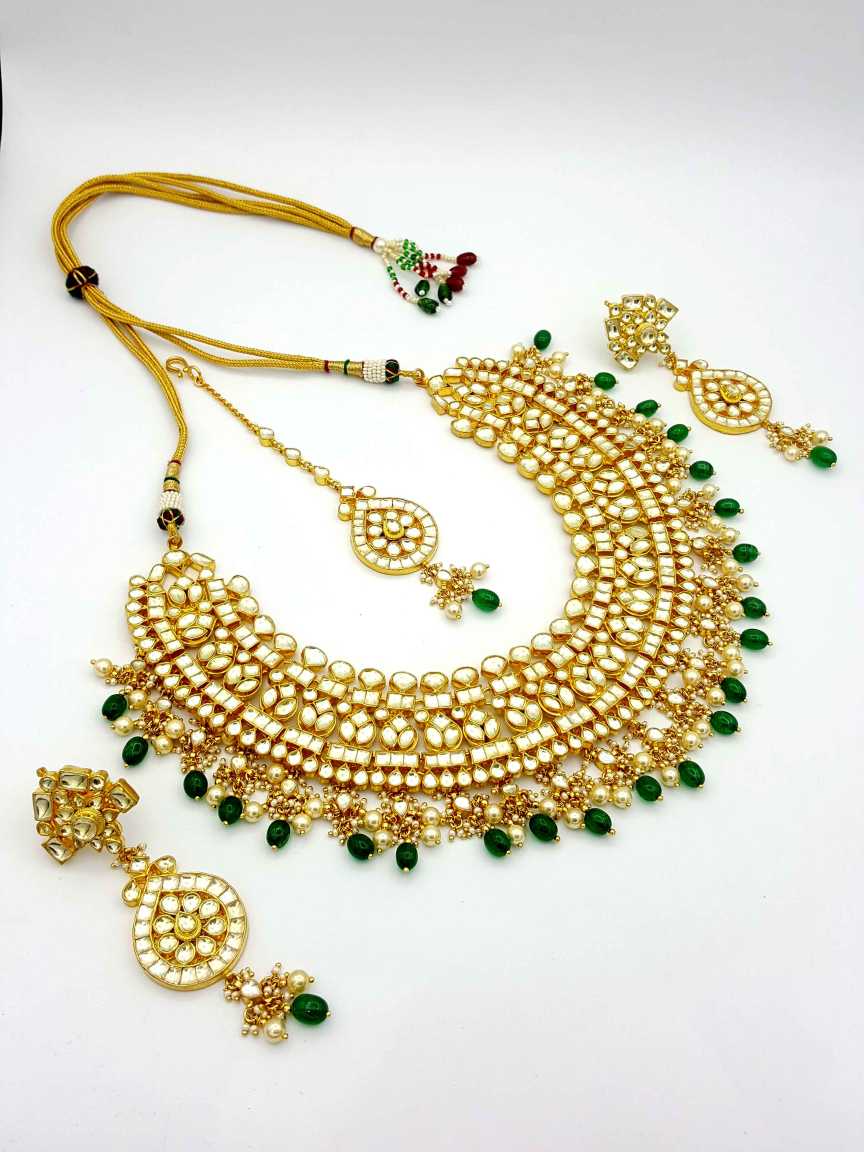 NECKLACE EARRING in JADAU KUNDAN Style | Design - 17662
