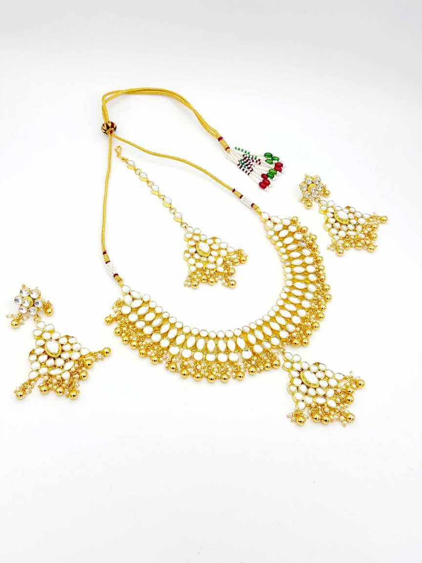 NECKLACE EARRING in JADAU KUNDAN Style | Design - 18284