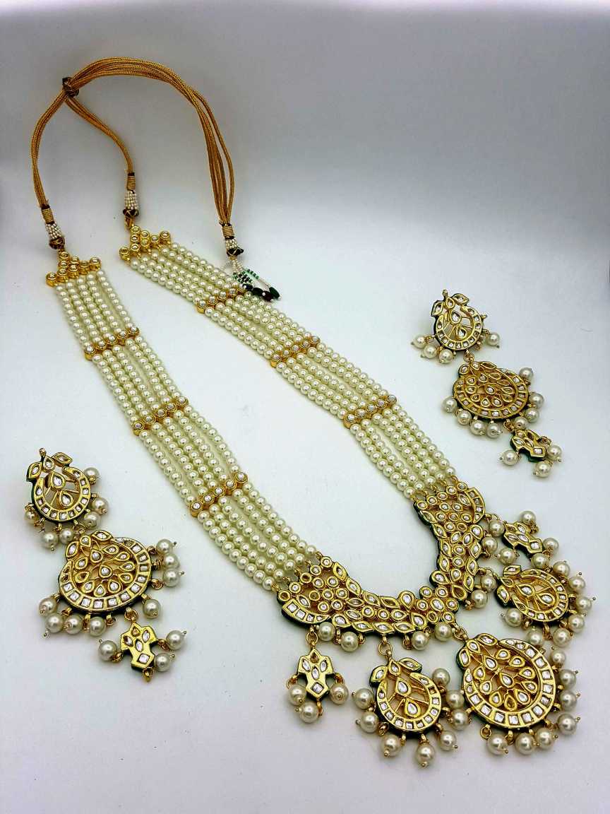 NECKLACE EARRING in JADAU KUNDAN Style | Design - 18373