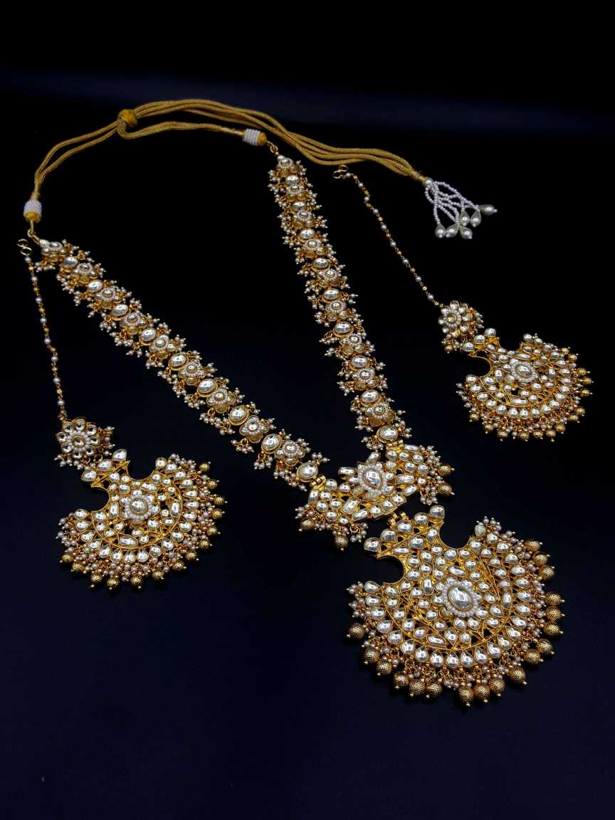 NECKLACE EARRING in JADAU KUNDAN Style | Design - 18525