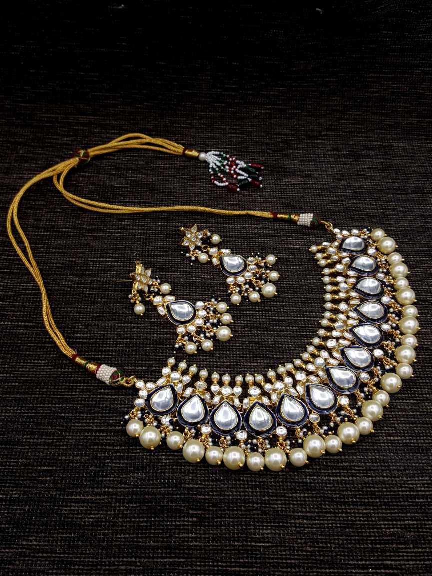 NECKLACE EARRING in JADAU KUNDAN Style | Design - 20075