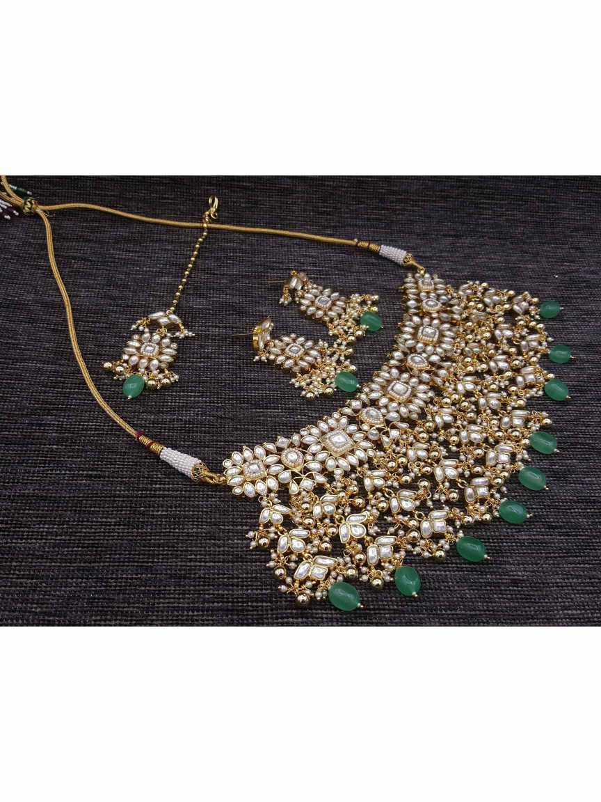 NECKLACE EARRING in JADAU KUNDAN Style | Design - 20183