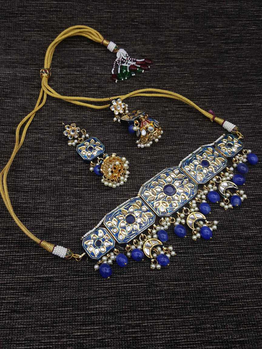 NECKLACE EARRING in JADAU KUNDAN Style | Design - 20205