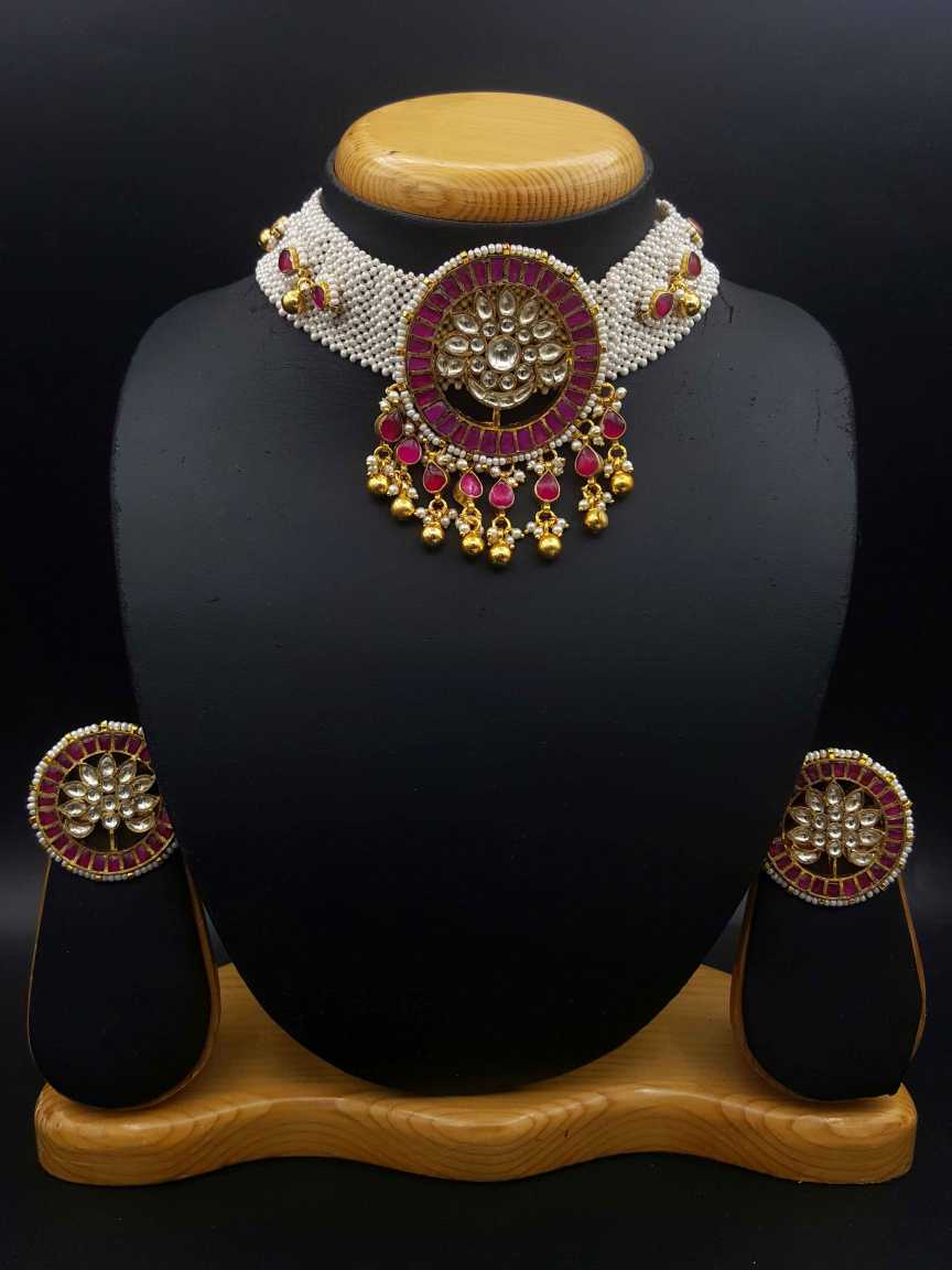 NECKLACE EARRING in JADAU KUNDAN Style | Design - 20311