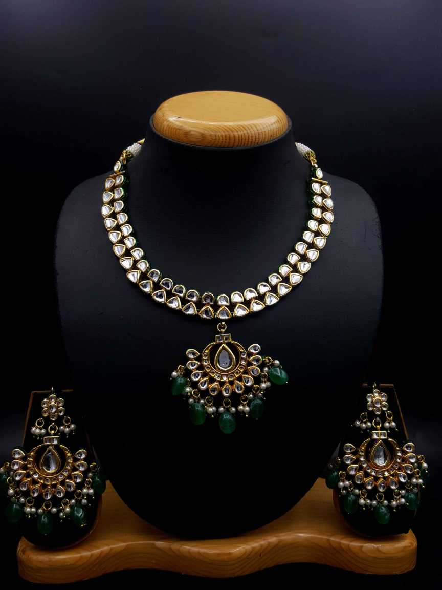 NECKLACE EARRING in JADAU KUNDAN Style | Design - 20332