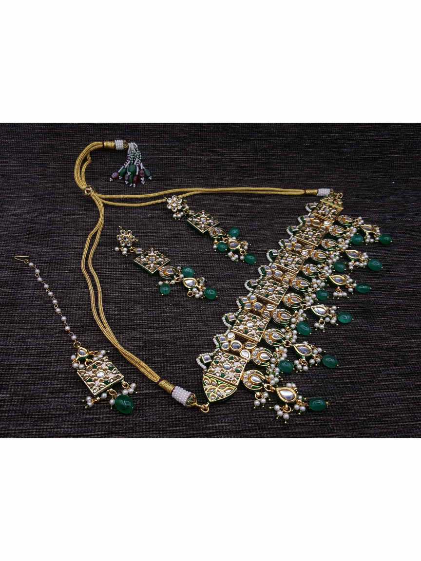NECKLACE EARRING in JADAU KUNDAN Style | Design - 20713
