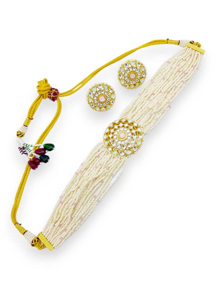 NECKLACE EARRING in JADAU KUNDAN Style | Design - 21508