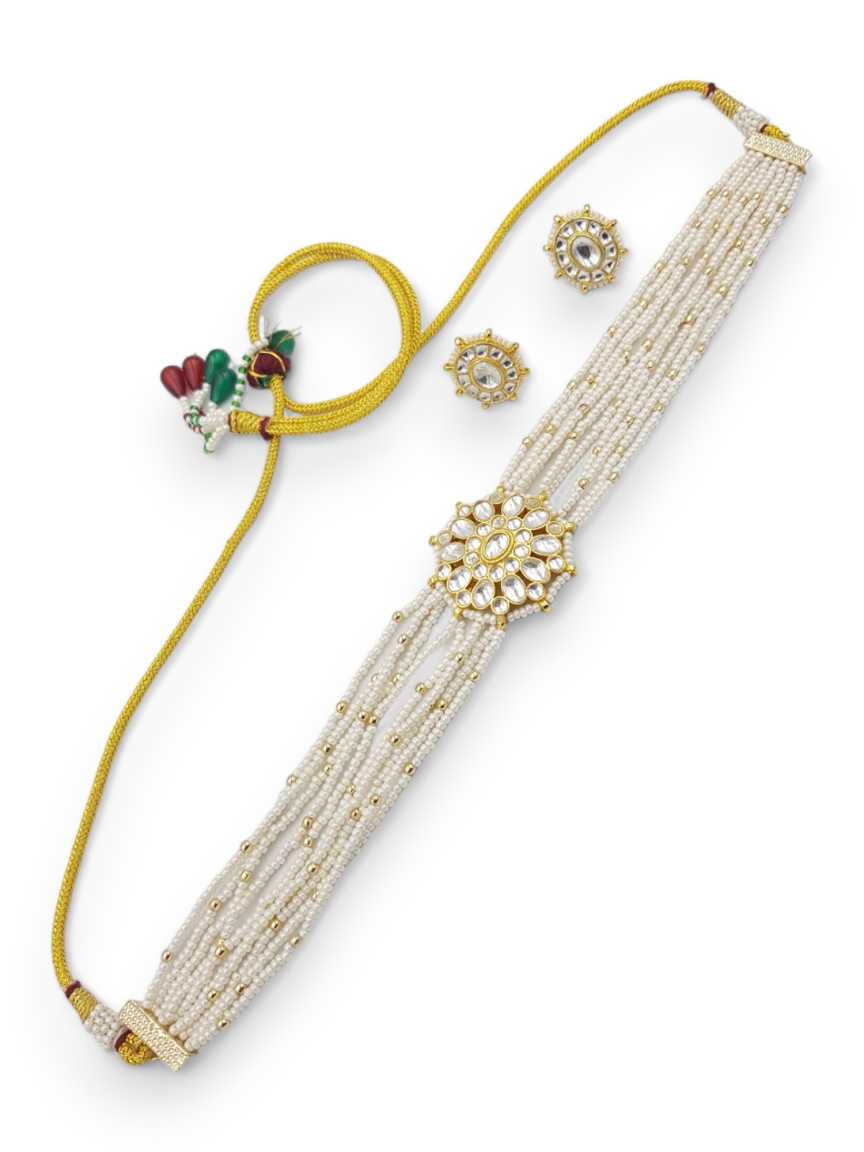 NECKLACE EARRING in JADAU KUNDAN Style | Design - 22942
