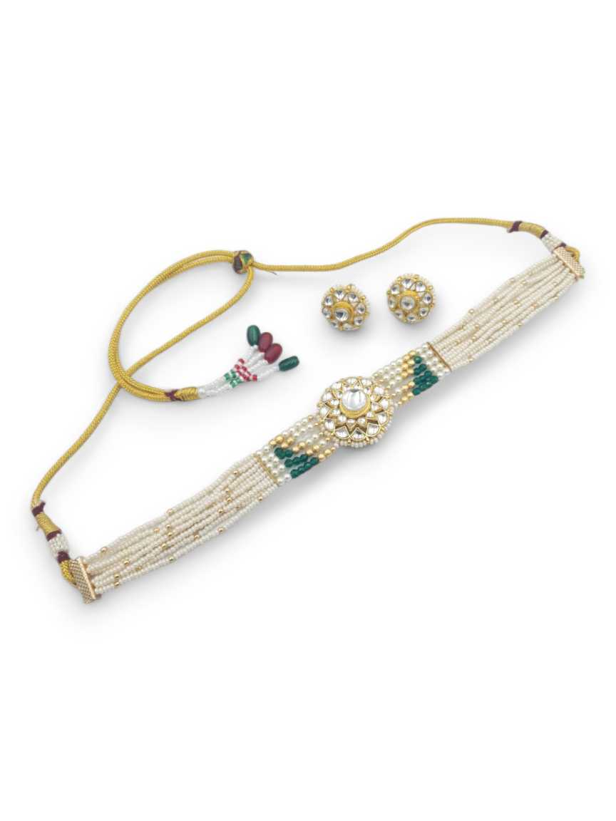 NECKLACE EARRING IN JADAU KUNDAN STYLE | DESIGN - 23101