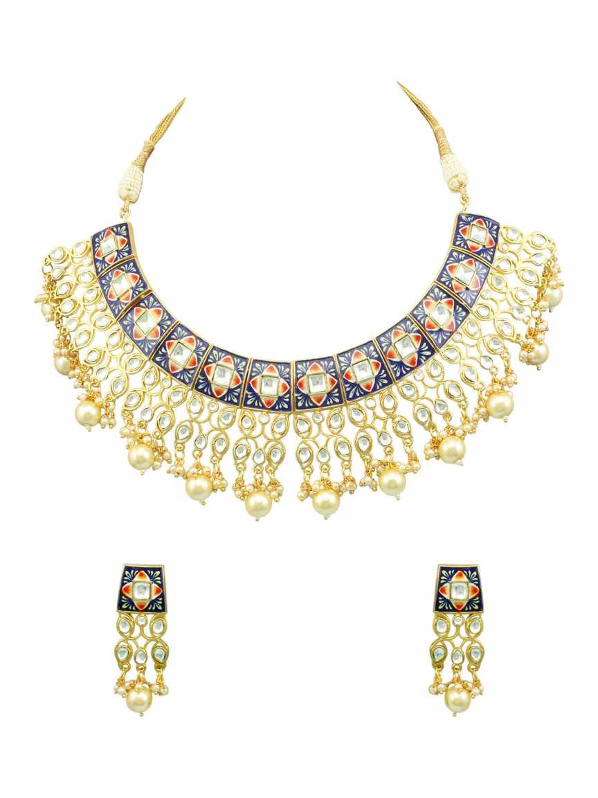 NECKLACE EARRING in MEENAKARI Style | Design - 16636