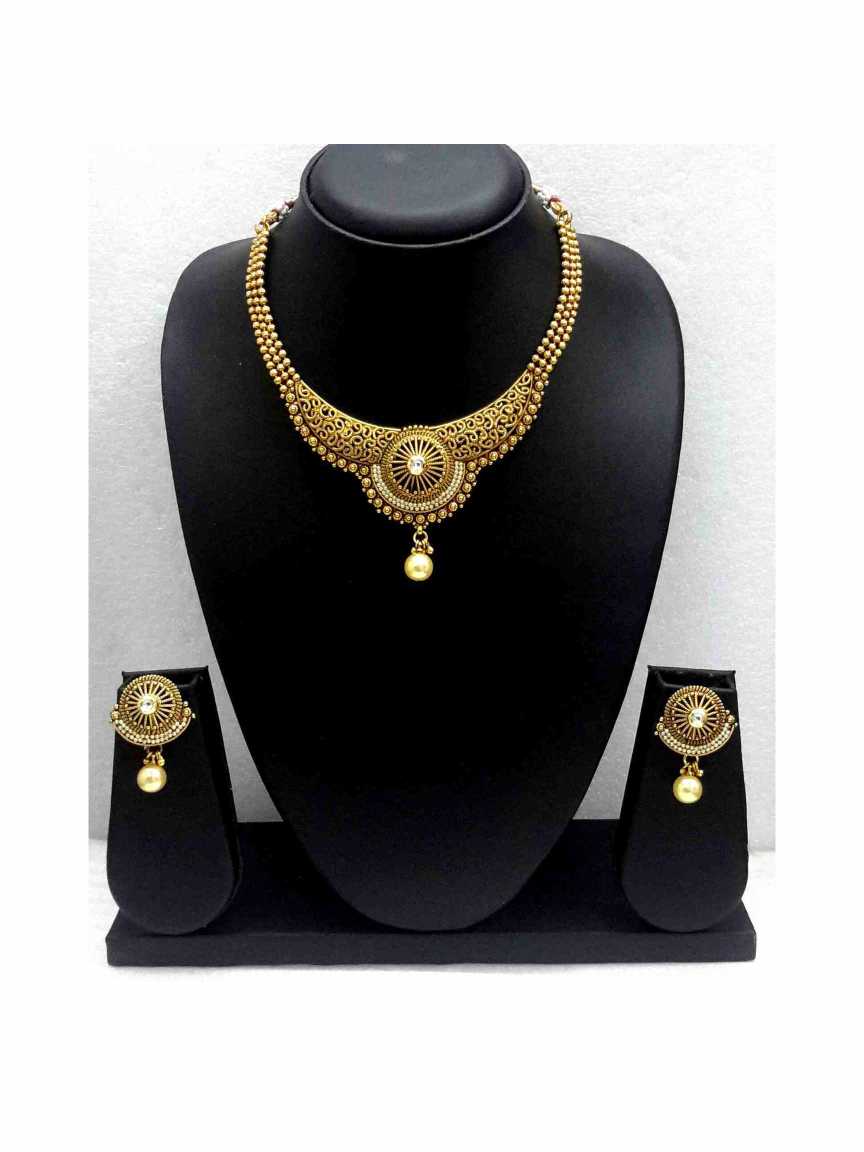 NECKLACE EARRING in GOLD Style | Design - 13569