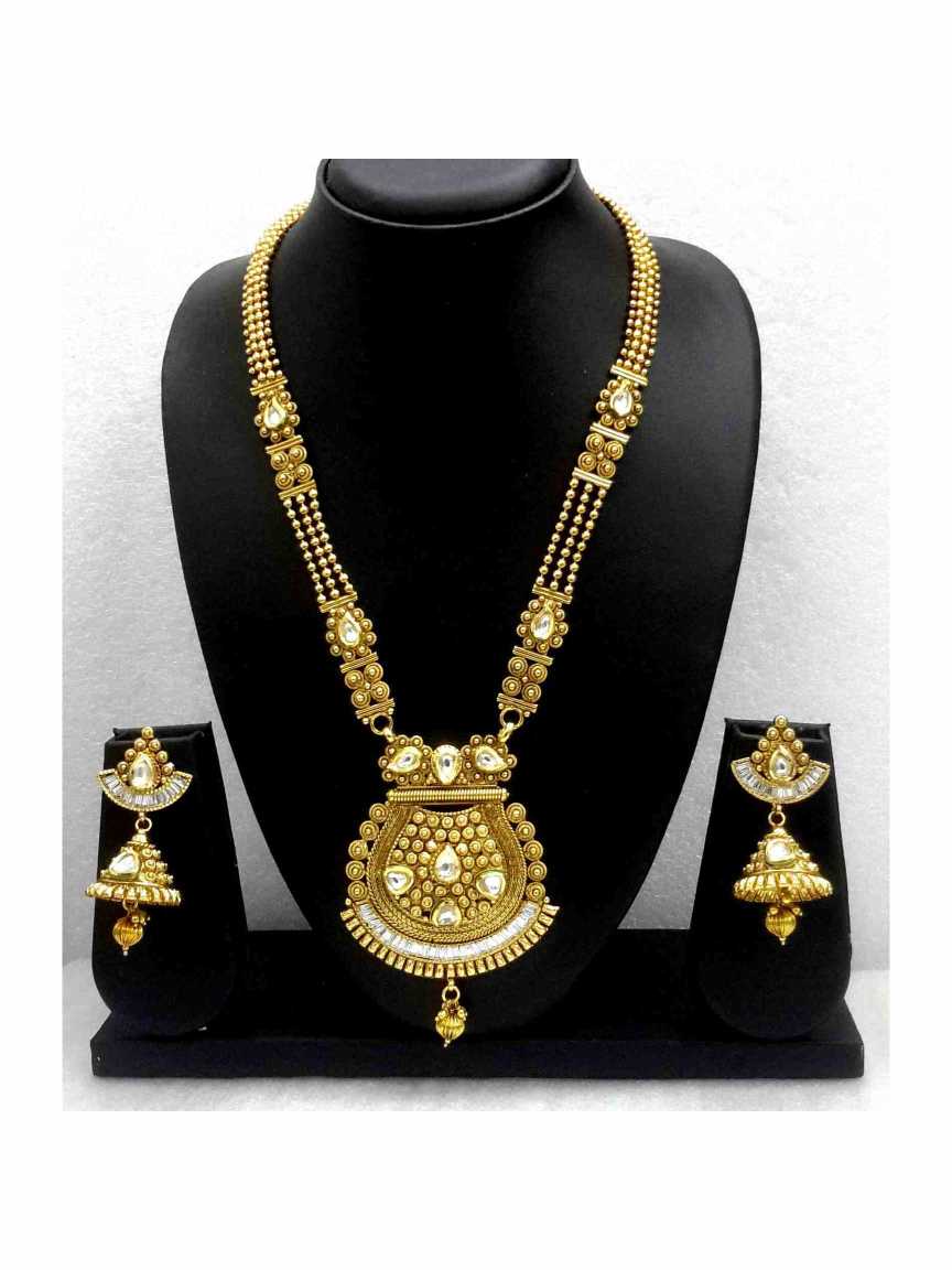 NECKLACE EARRING in GOLD Style | Design - 13579