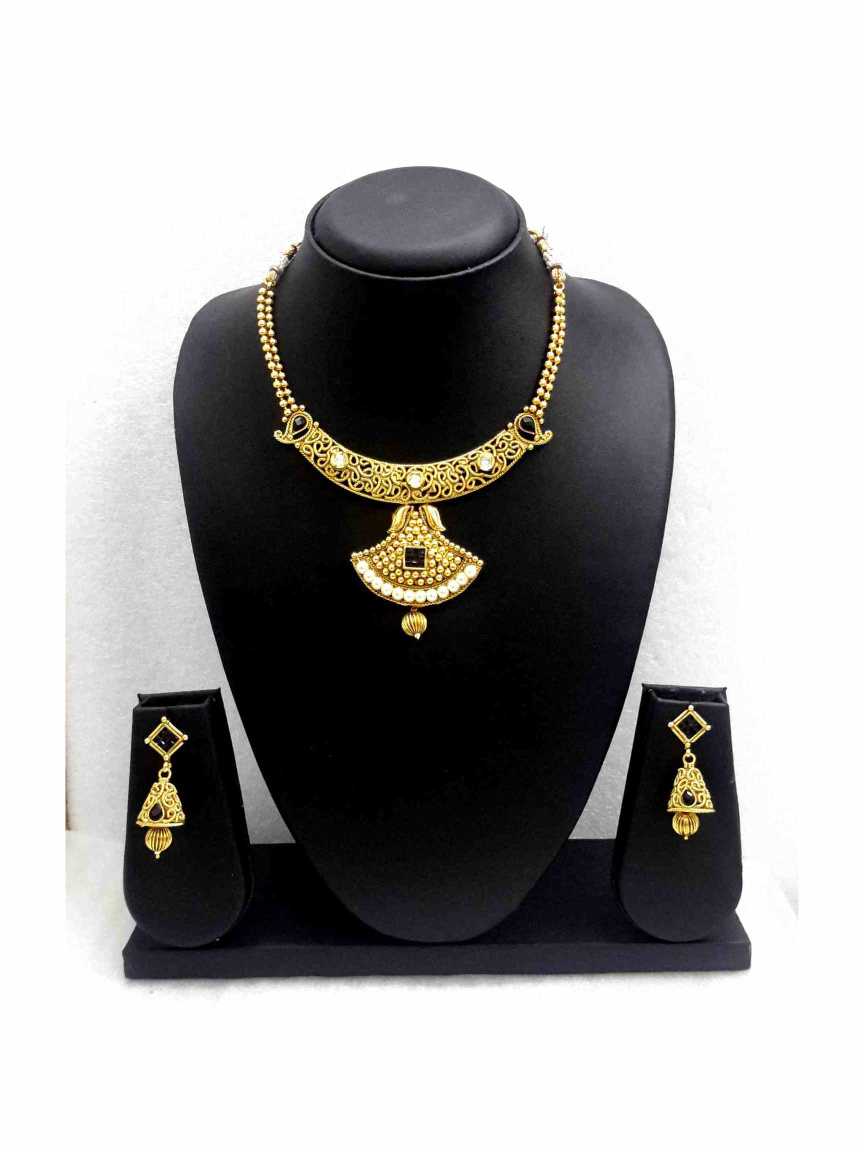 NECKLACE EARRING in GOLD Style | Design - 13610