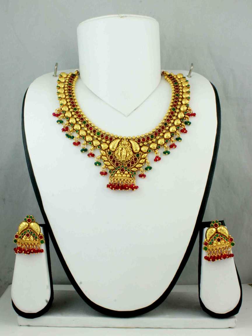 NECKLACE EARRING in TEMPLE Style | Design - 10685