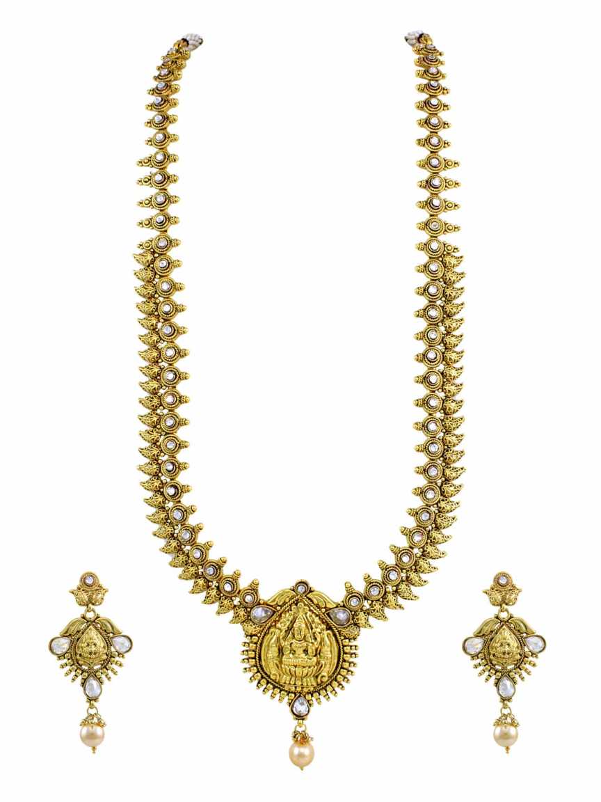 NECKLACE EARRING in TEMPLE Style | Design - 14516