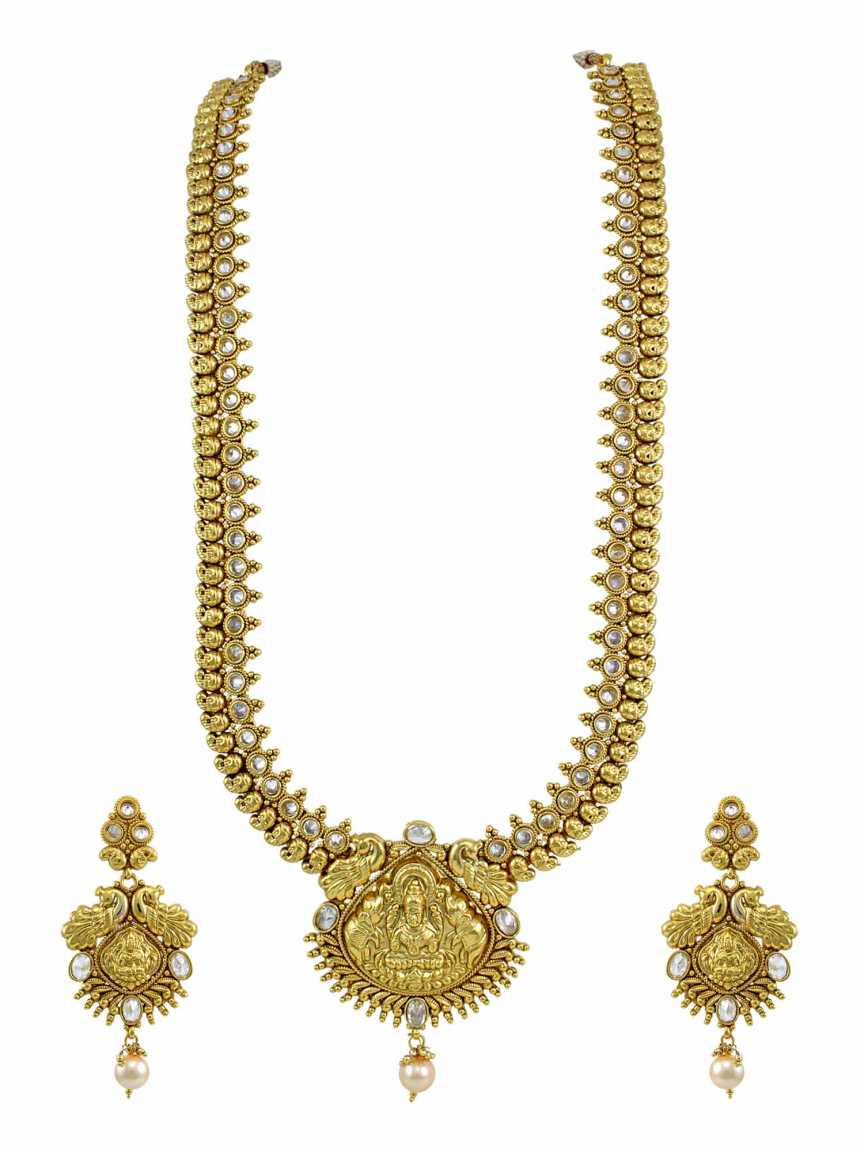 NECKLACE EARRING in TEMPLE Style | Design - 14557