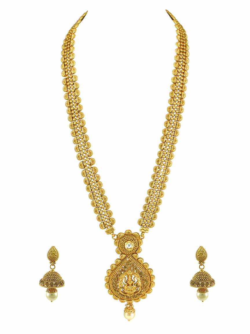 NECKLACE EARRING IN TEMPLE STYLE | DESIGN - 15012