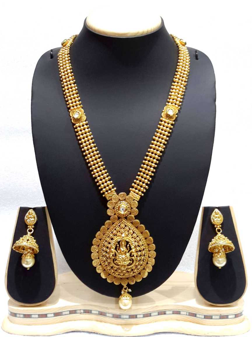 NECKLACE EARRING in TEMPLE Style | Design - 15019