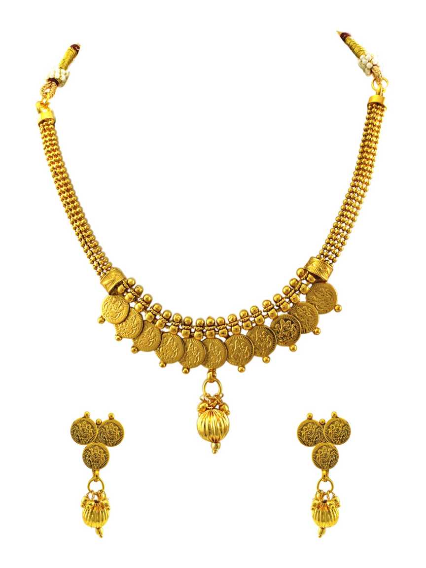 NECKLACE EARRING in TEMPLE Style | Design - 15212