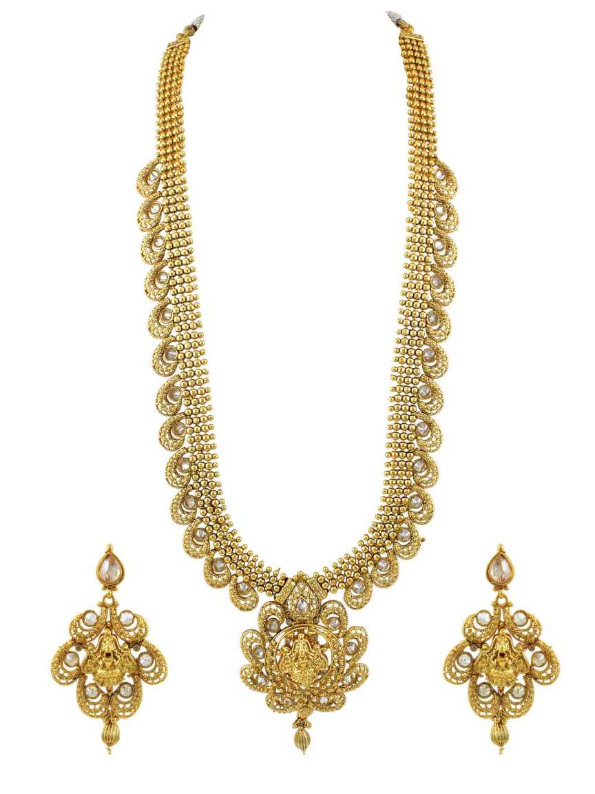 NECKLACE EARRING in TEMPLE Style | Design - 15269