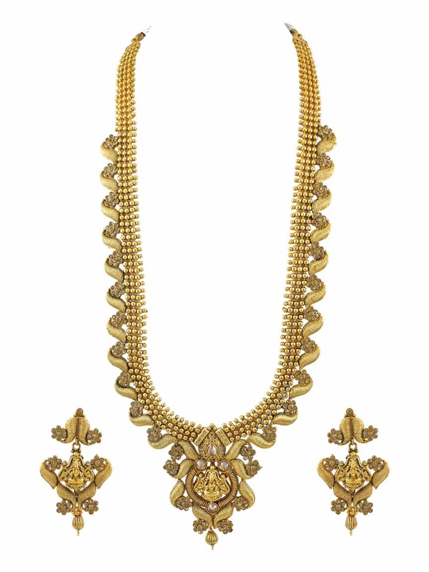 NECKLACE EARRING in TEMPLE Style | Design - 15270