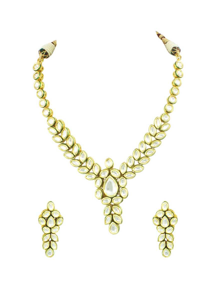 NECKLACE EARRING in VILANDI KUNDAN Style | Design - 14674