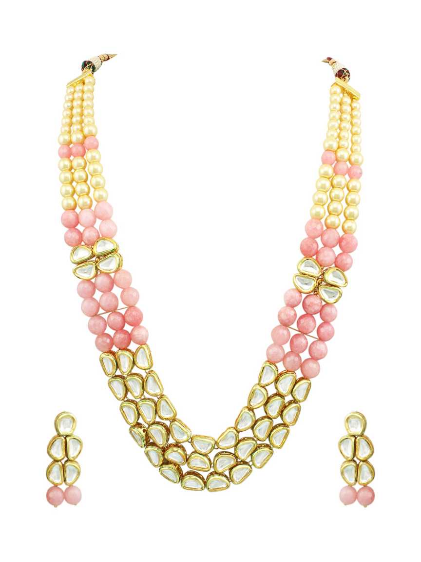 NECKLACE EARRING in VILANDI KUNDAN Style | Design - 16663