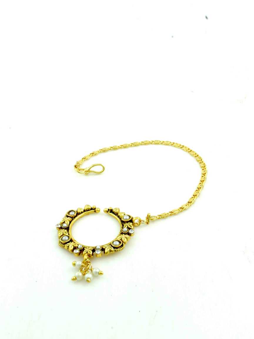 NOSE RING NATH in CHECKERED POLKI Style | Design - 11525