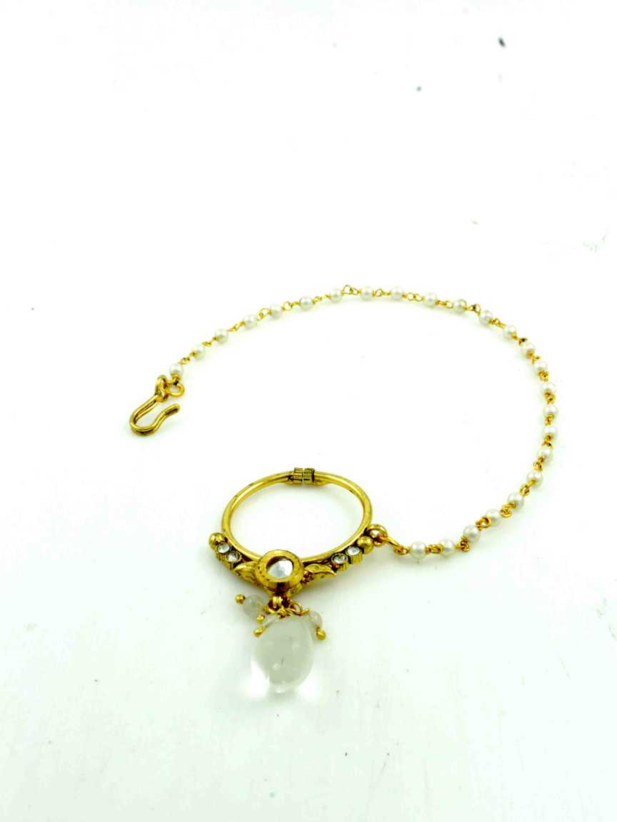 NOSE RING NATH in CHECKERED POLKI Style | Design - 11528