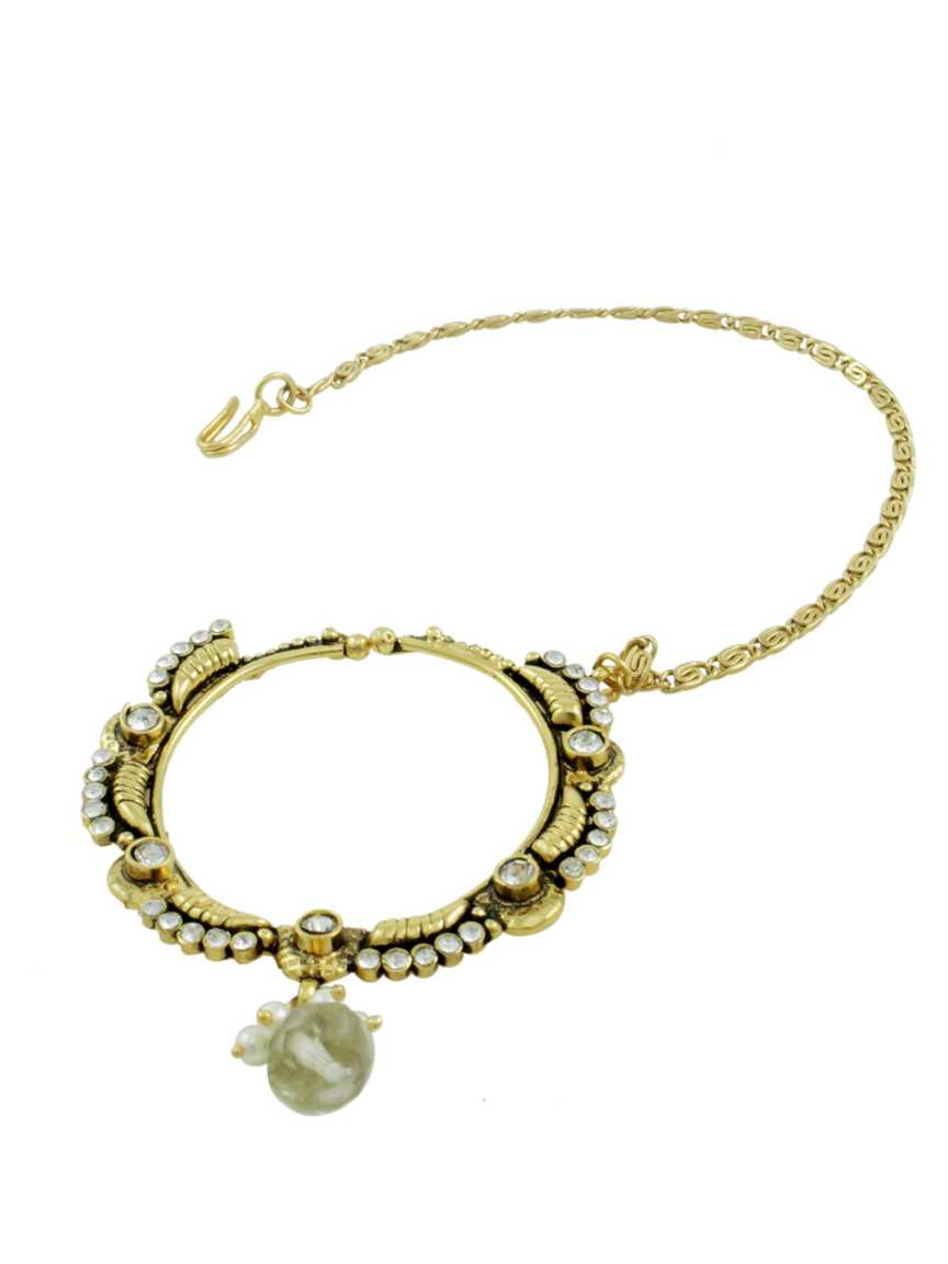 NOSE RING NATH in CHECKERED POLKI Style | Design - 11535