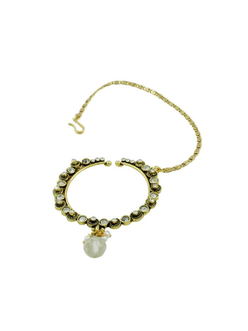 NOSE RING NATH in CHECKERED POLKI Style | Design - 11537