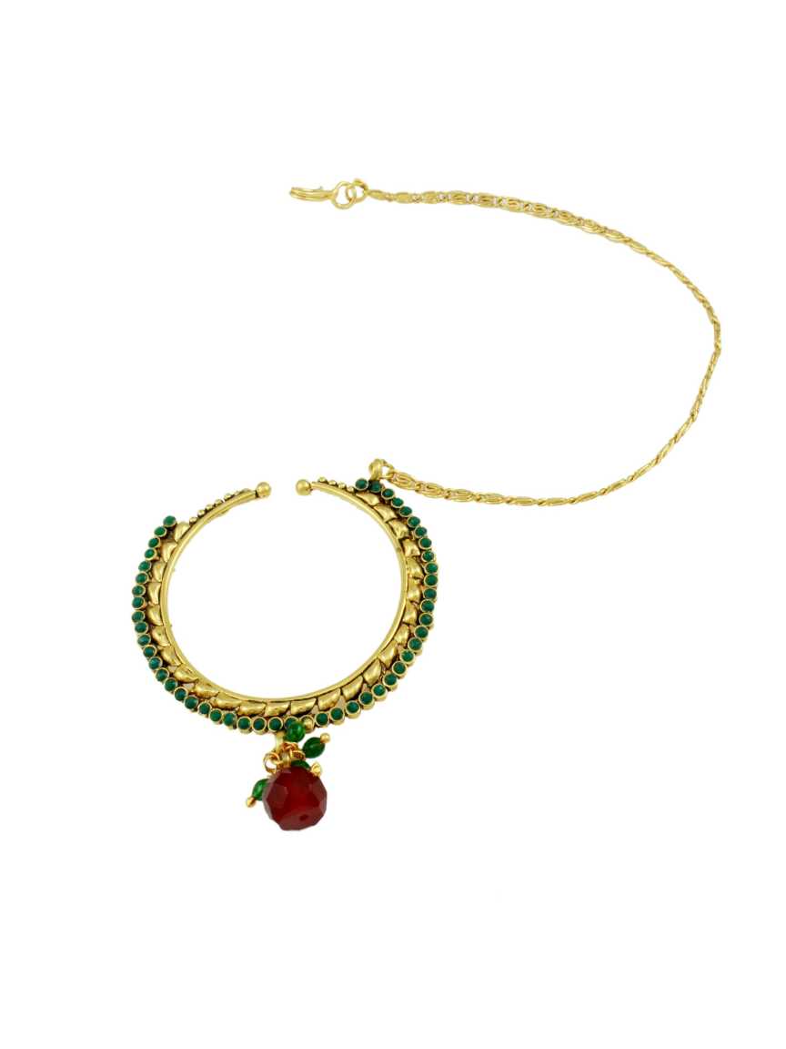 NOSE RING NATH in CHECKERED POLKI Style | Design - 11539