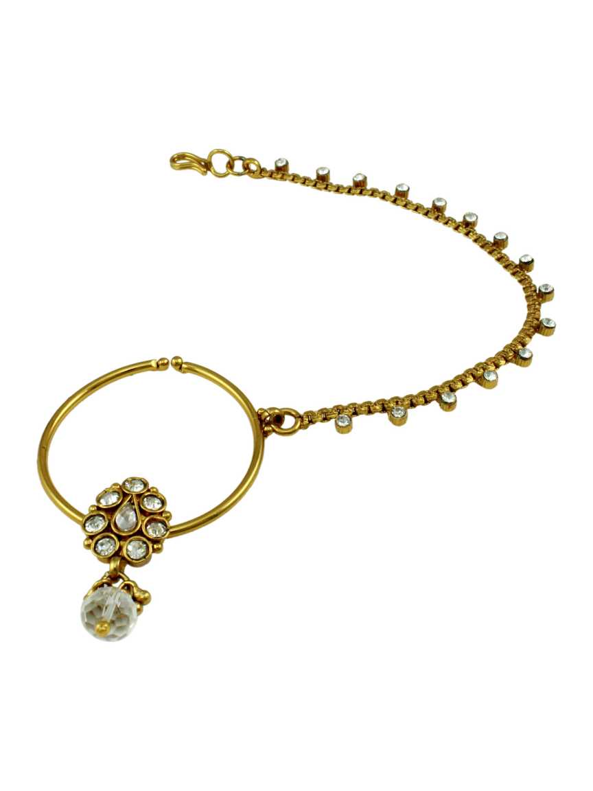 NOSE RING NATH in CHECKERED POLKI Style | Design - 12746