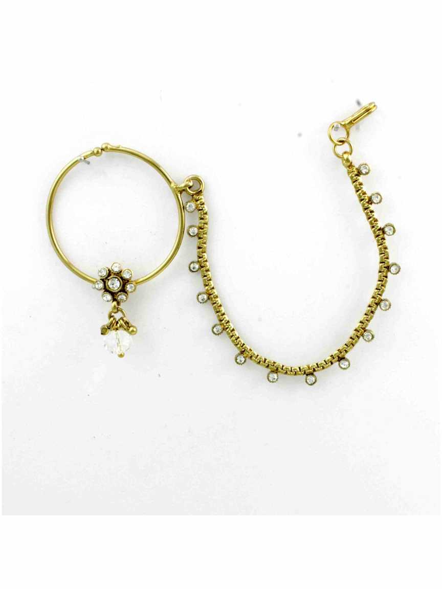 NOSE RING NATH in CHECKERED POLKI Style | Design - 12747