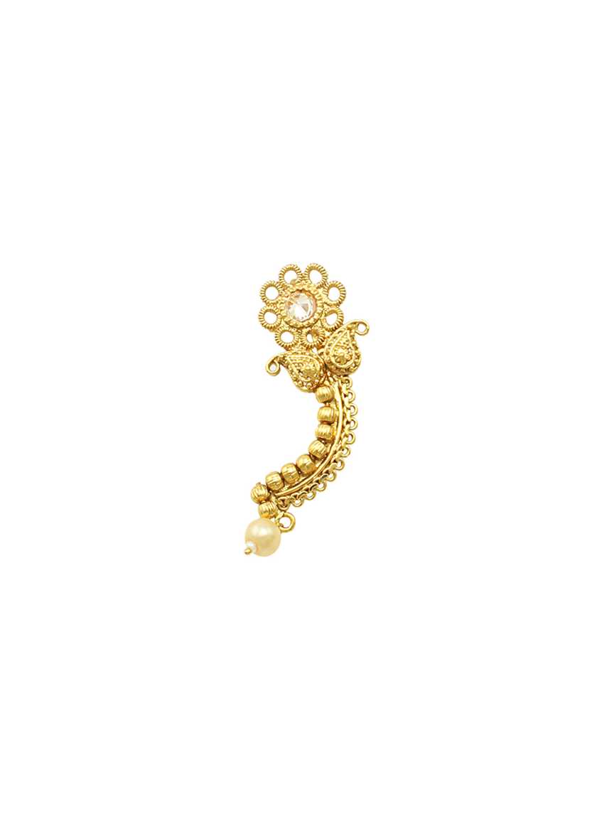 NOSE RING NATH in CHECKERED POLKI Style | Design - 17273