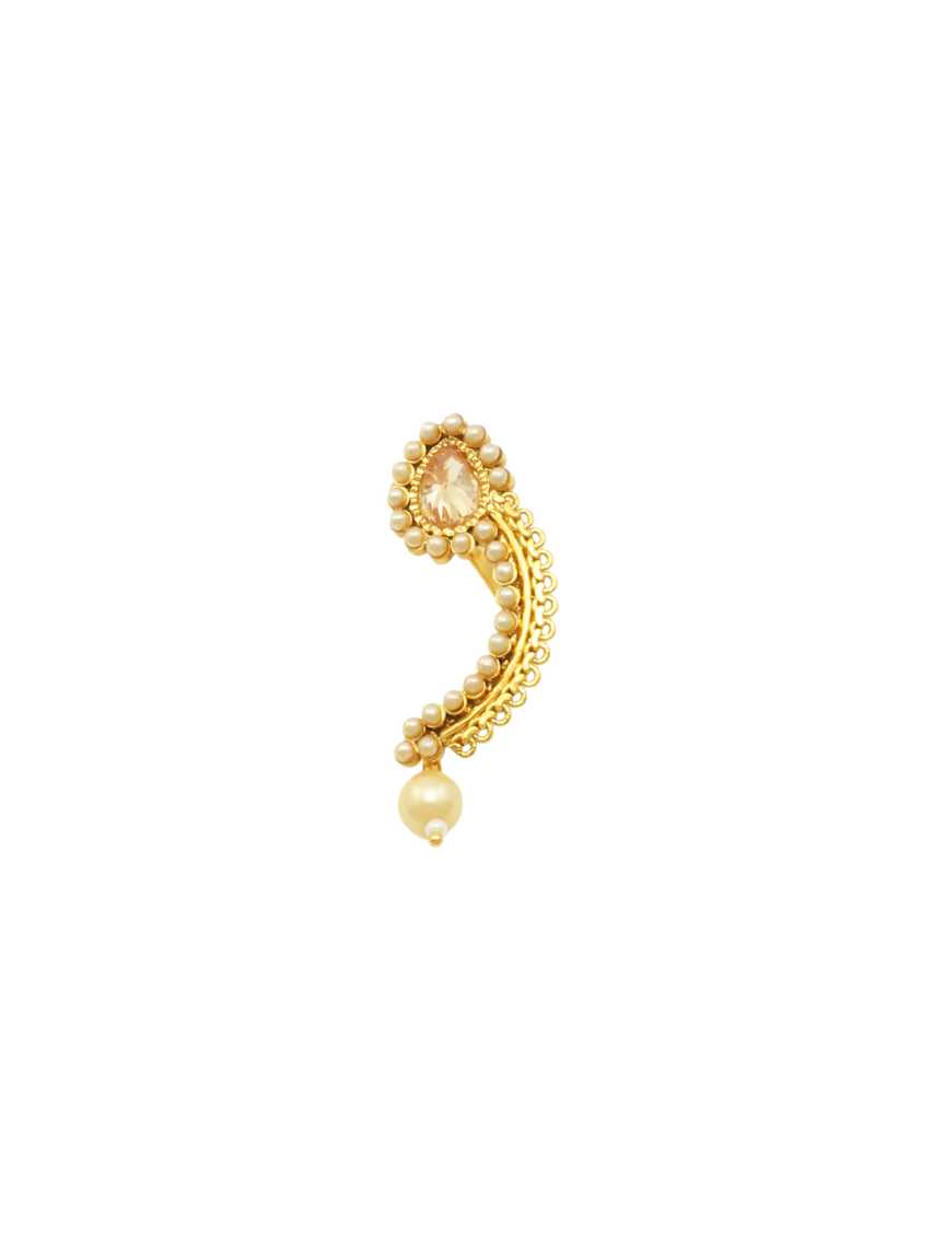 NOSE RING NATH in CHECKERED POLKI Style | Design - 17277