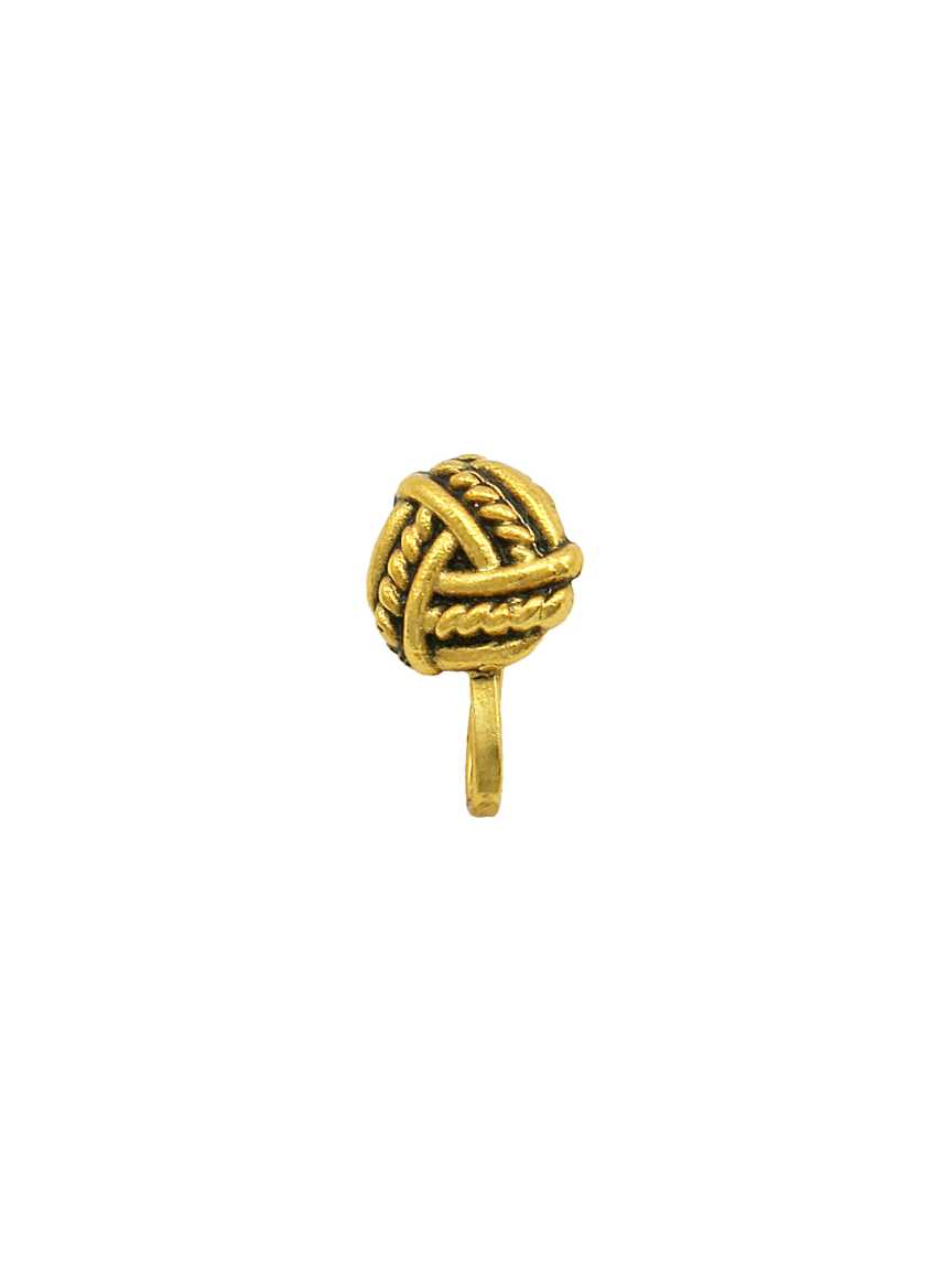 NOSE RING NATH in CHECKERED POLKI Style | Design - 17482