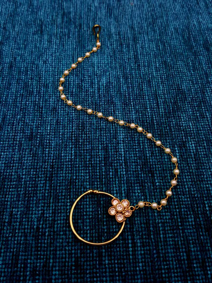 NOSE RING NATH in CHECKERED POLKI Style | Design - 20022