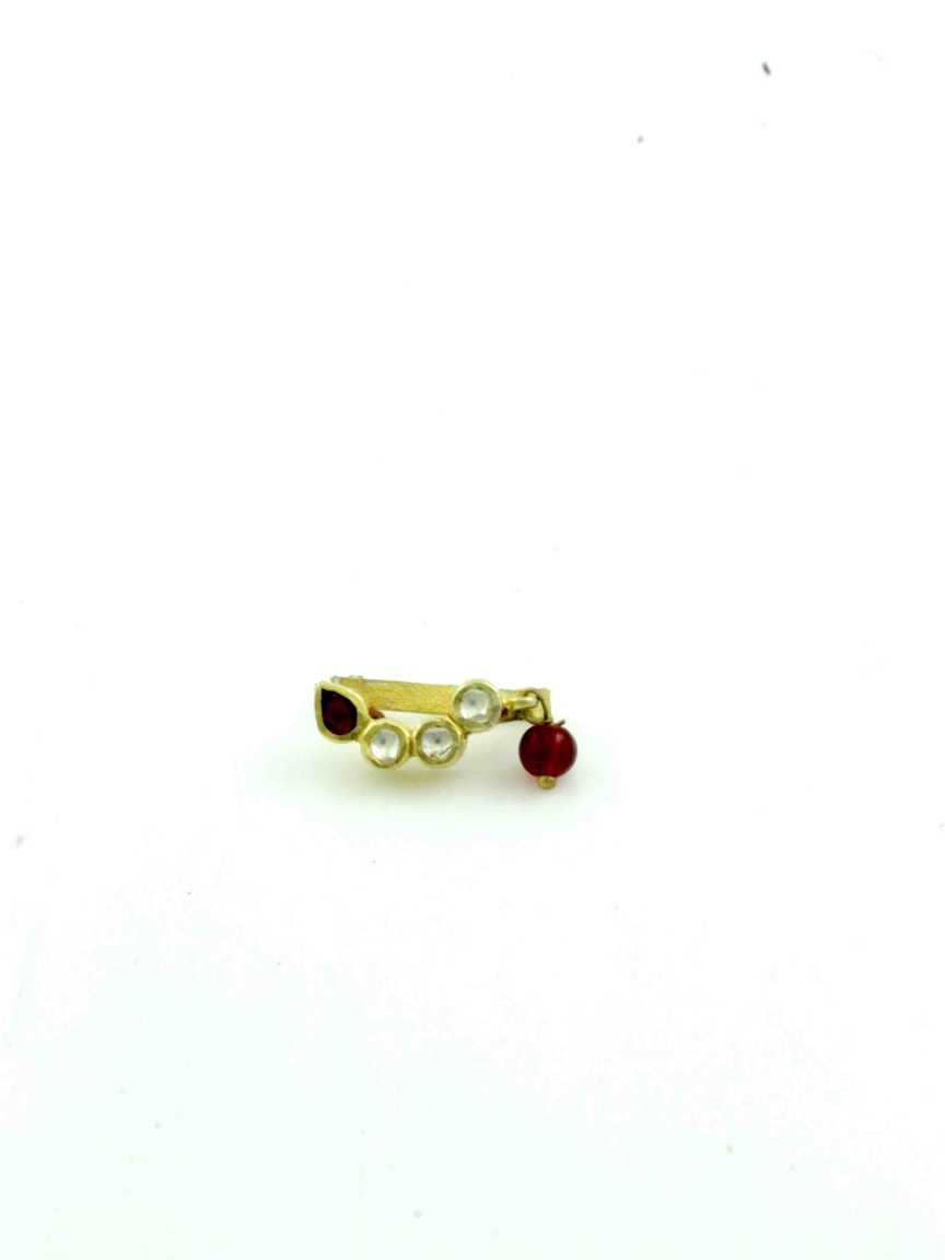 NOSE RING NATH in JADAU KUNDAN Style | Design - 11812